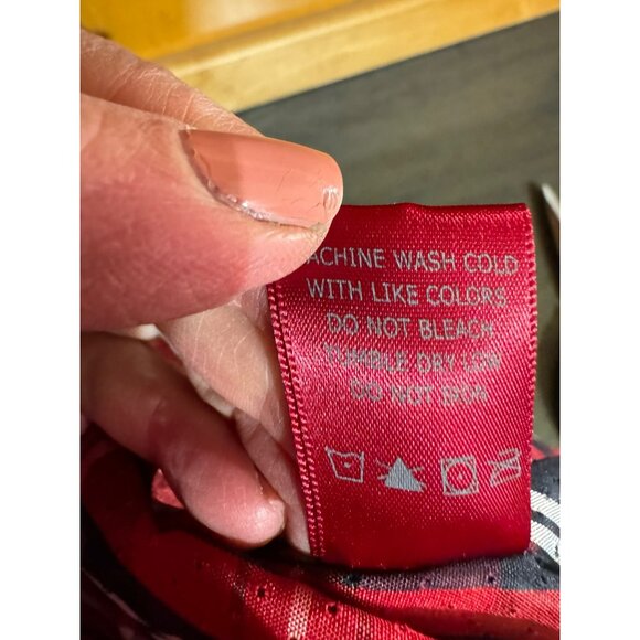 Seven 7 For All Mankind M Gray Quilted Nylon Jacket Plaid Lining Windbreaker - Picture 11 of 16